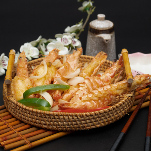 Gambas poivre et sel